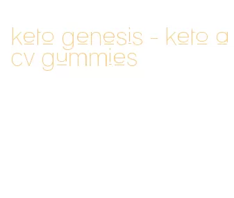 keto genesis - keto acv gummies