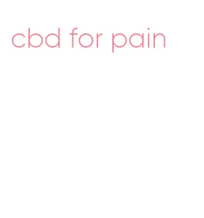 cbd for pain