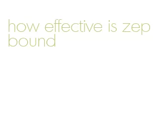 how effective is zepbound