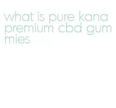 what is pure kana premium cbd gummies