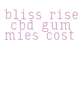 bliss rise cbd gummies cost