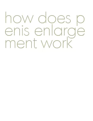 how does penis enlargement work