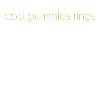 cbd gummies rings
