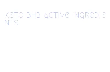 keto bhb active ingredients