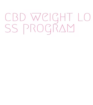 cbd weight loss program