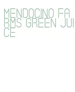 mendocino farms green juice