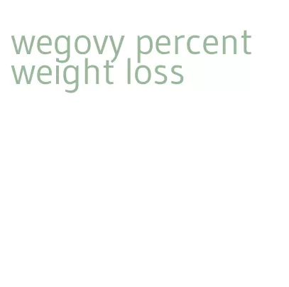 wegovy percent weight loss