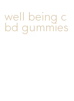 well being cbd gummies