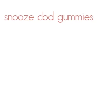 snooze cbd gummies