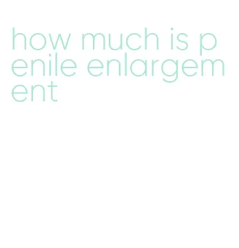 how much is penile enlargement