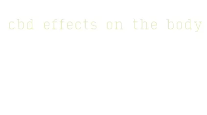 cbd effects on the body