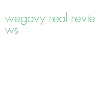 wegovy real reviews