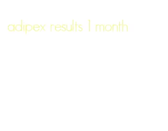 adipex results 1 month