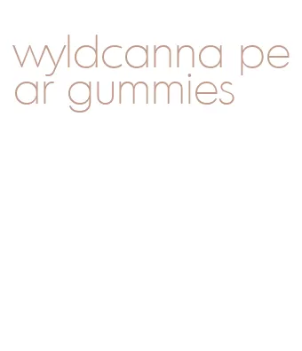 wyldcanna pear gummies