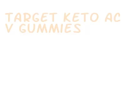 target keto acv gummies