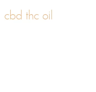 cbd thc oil