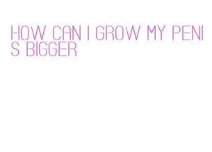 how can i grow my penis bigger