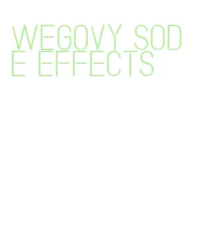 wegovy sode effects