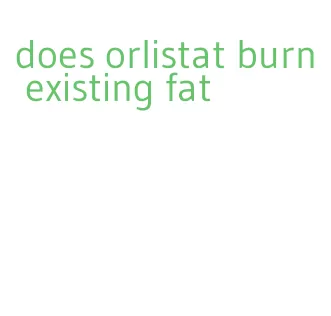 does orlistat burn existing fat