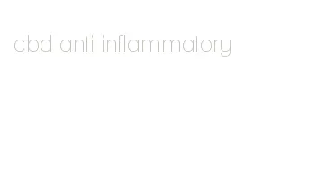 cbd anti inflammatory