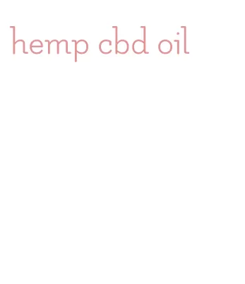 hemp cbd oil