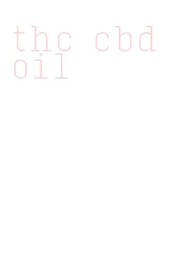 thc cbd oil