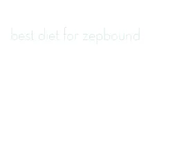 best diet for zepbound