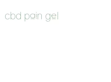 cbd pain gel