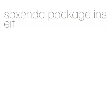 saxenda package insert
