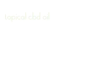 topical cbd oil