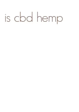 is cbd hemp