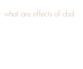 what are effects of cbd