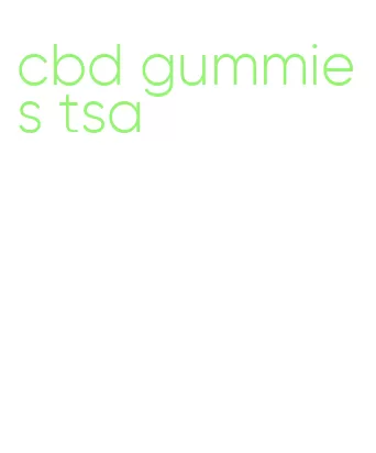 cbd gummies tsa