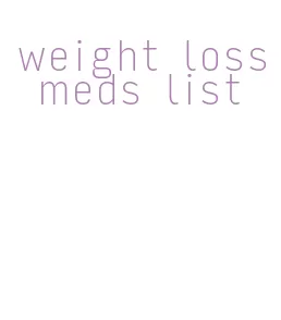 weight loss meds list