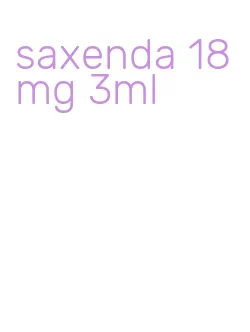 saxenda 18mg 3ml