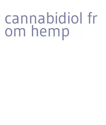 cannabidiol from hemp