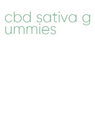 cbd sativa gummies