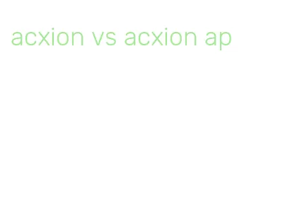 acxion vs acxion ap