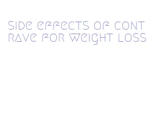 side effects of contrave for weight loss