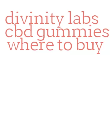 divinity labs cbd gummies where to buy