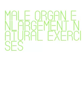 male organ enlargement natural exercises