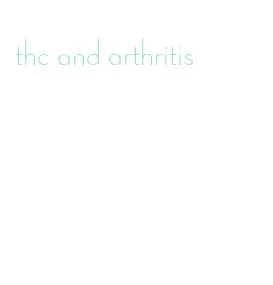 thc and arthritis