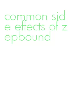 common side effects of zepbound
