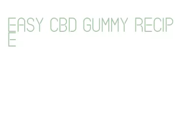 easy cbd gummy recipe