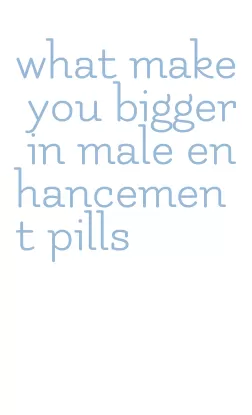 what make you bigger in male enhancement pills
