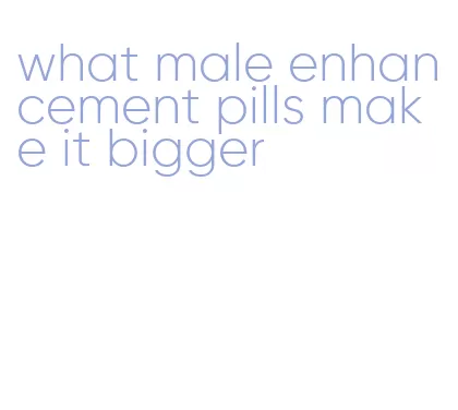 what male enhancement pills make it bigger