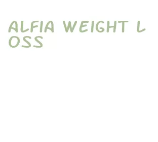 alfia weight loss