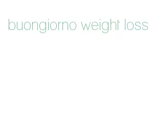 buongiorno weight loss