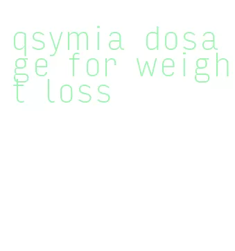 qsymia dosage for weight loss