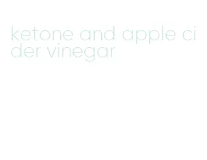 ketone and apple cider vinegar